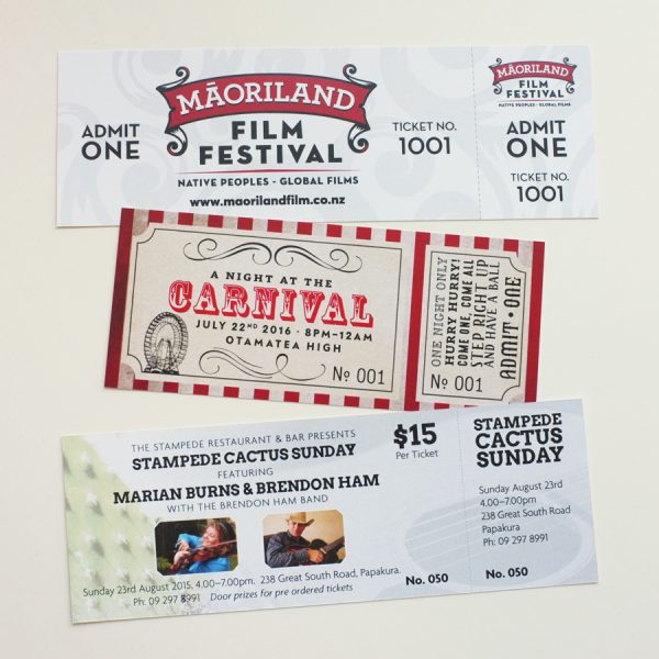 Event Tickets Various
