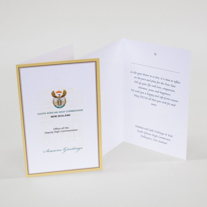 Folded Cards - High Commissioner